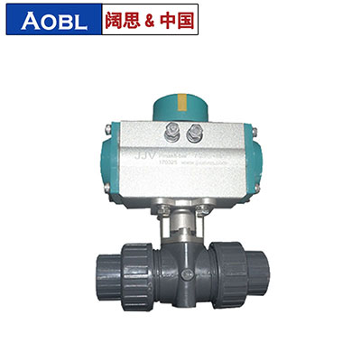 氣動雙由令球閥，upvc由令球閥，耐腐蝕氣動球閥-上海闊思電子有限公司官網